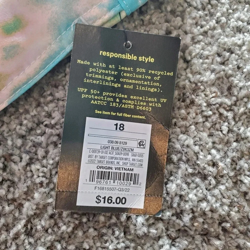 NWT art class Boys Size 18 Tie Dye Swim Trunks Board Shorts